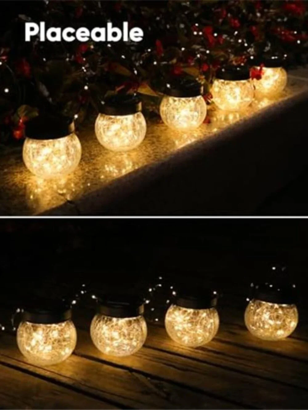 Solar Lantern Outdoor Hanging Light Waterproof LED Garden Patio Yard Decor